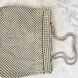 Vintage 40s Whiting & Davis Alumesh Metal Mesh Bag 1940s True Forties Purse